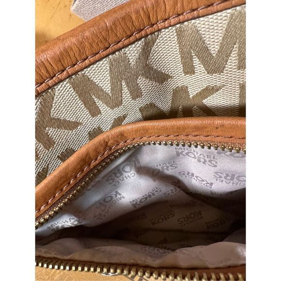 Michael Kors Monogram Logo Crossbody Bag - Picture 4 of 9